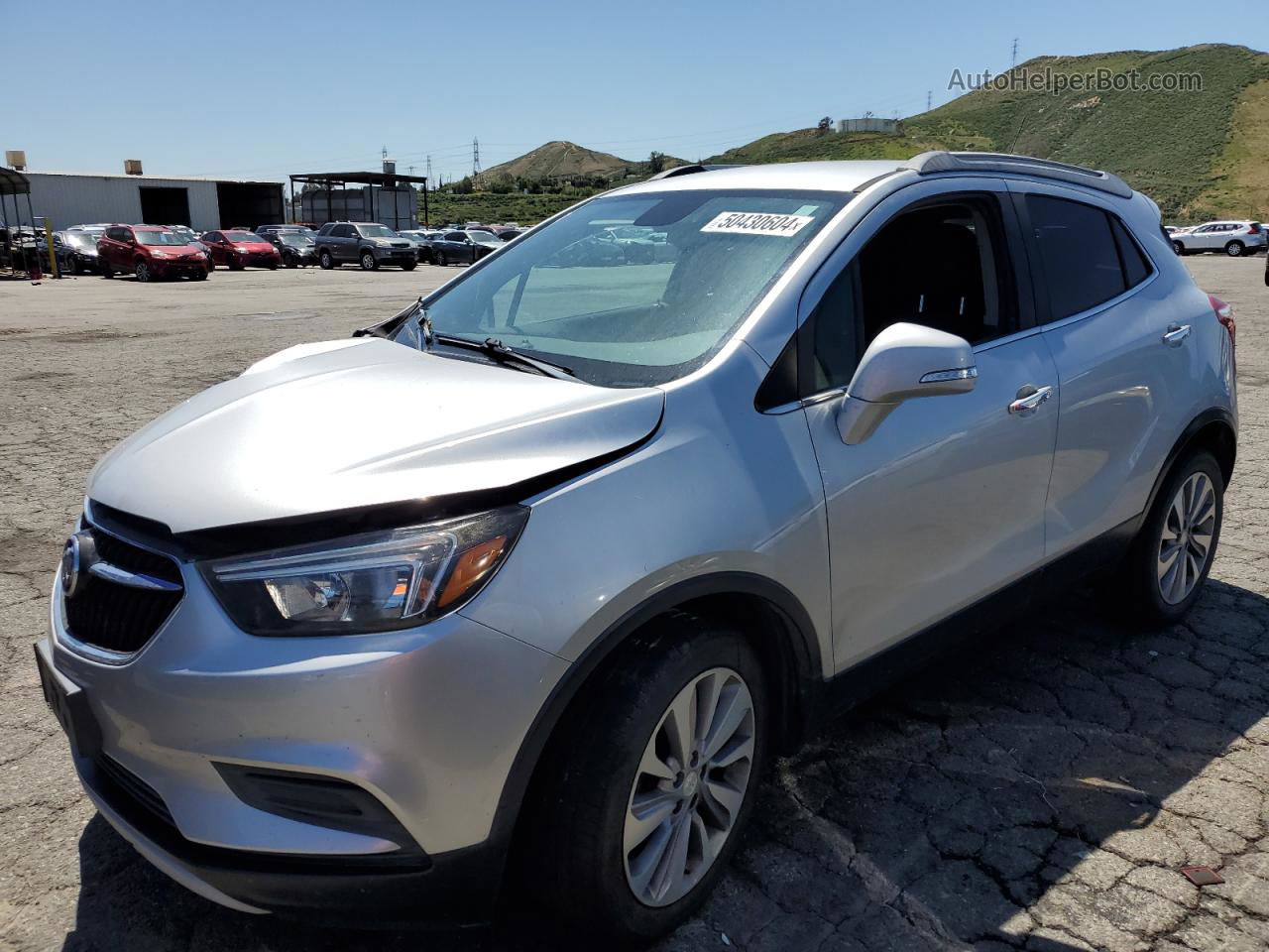 2018 Buick Encore Preferred Silver vin: KL4CJASB7JB586498