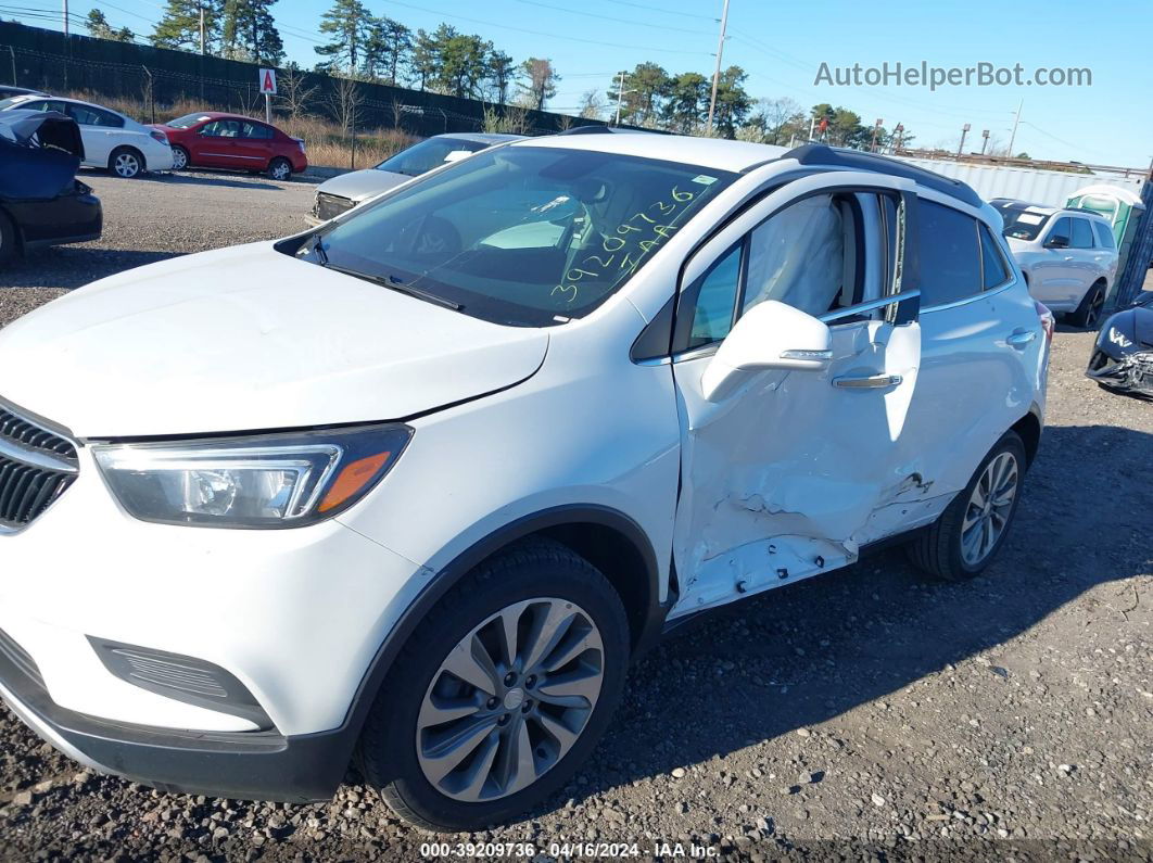 2019 Buick Encore Fwd Preferred White vin: KL4CJASB7KB705264