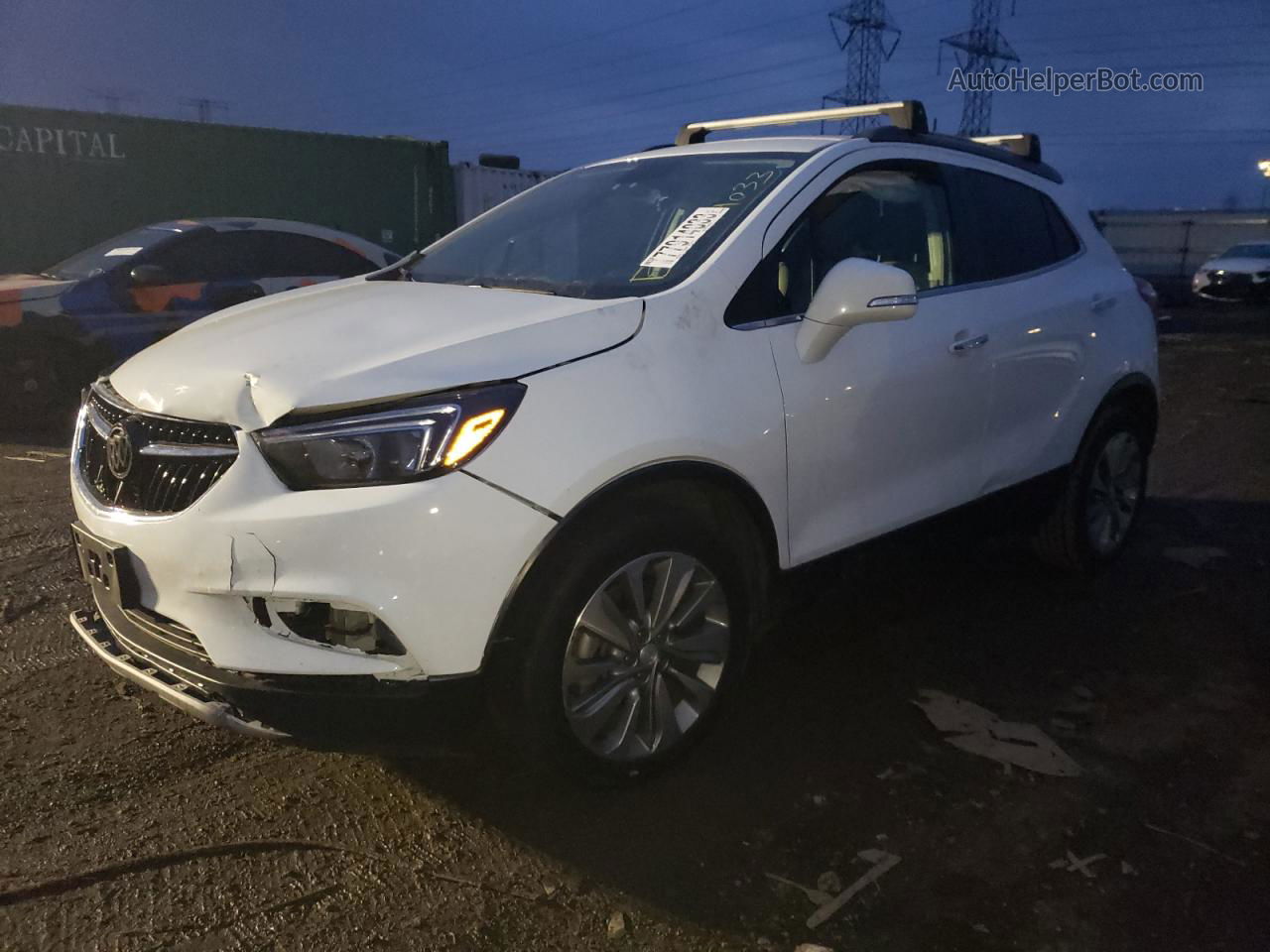 2019 Buick Encore Preferred White vin: KL4CJASB7KB740855