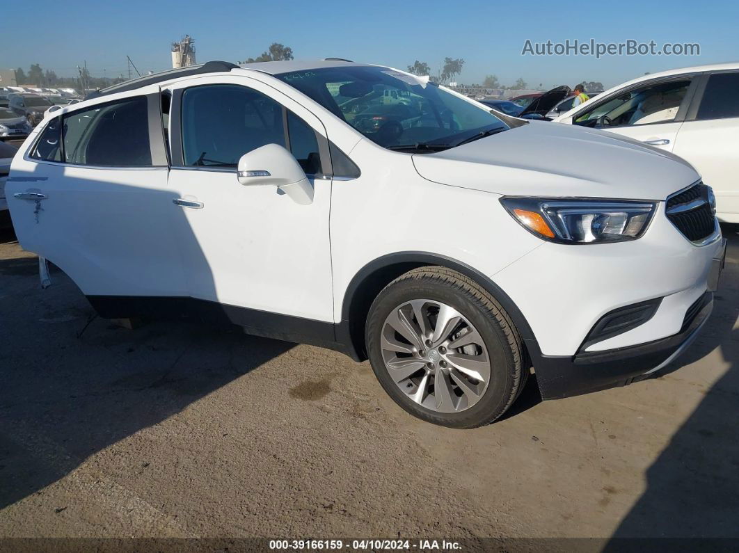 2019 Buick Encore Fwd Preferred White vin: KL4CJASB7KB786931