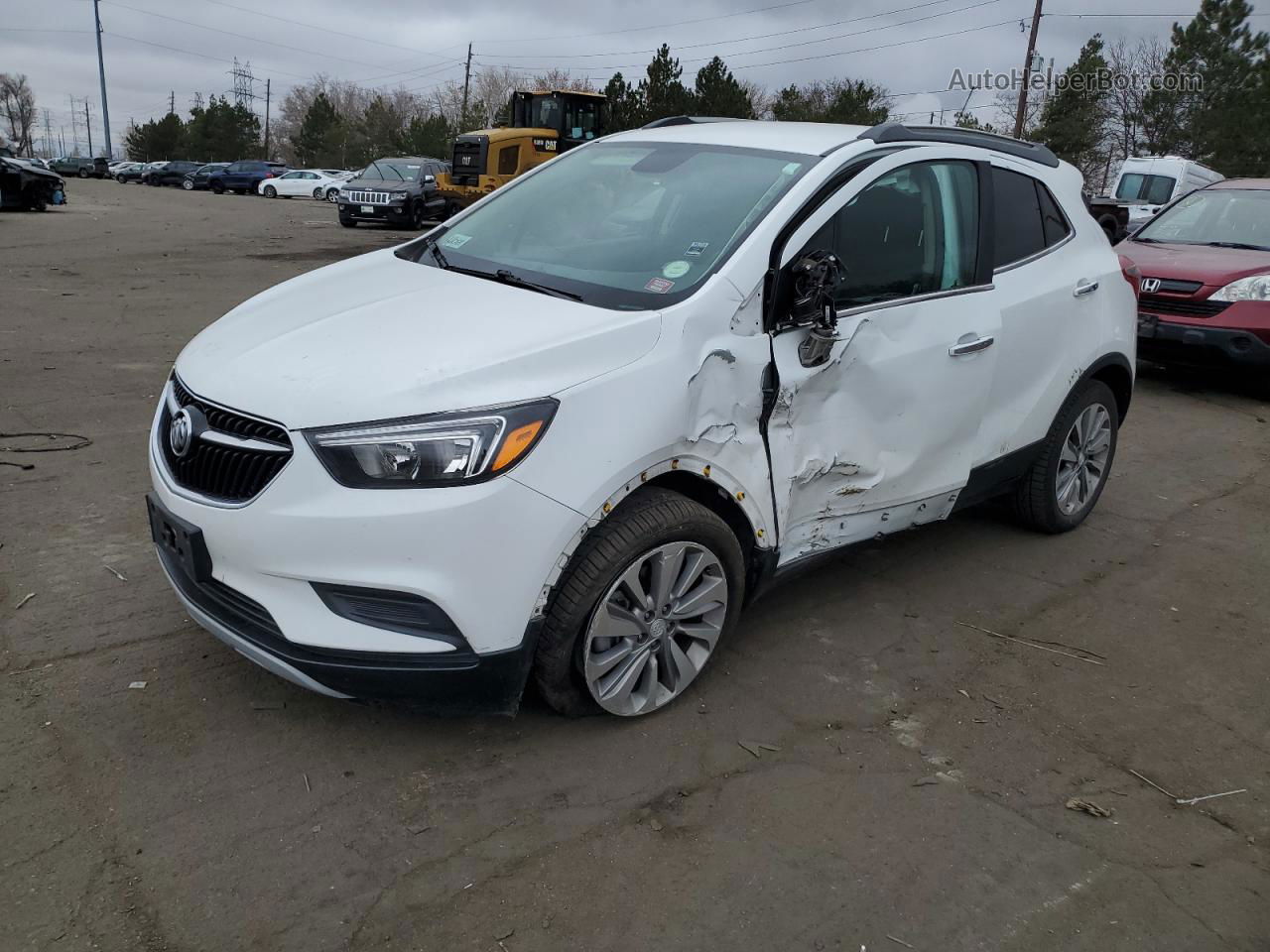 2019 Buick Encore Preferred White vin: KL4CJASB8KB713065