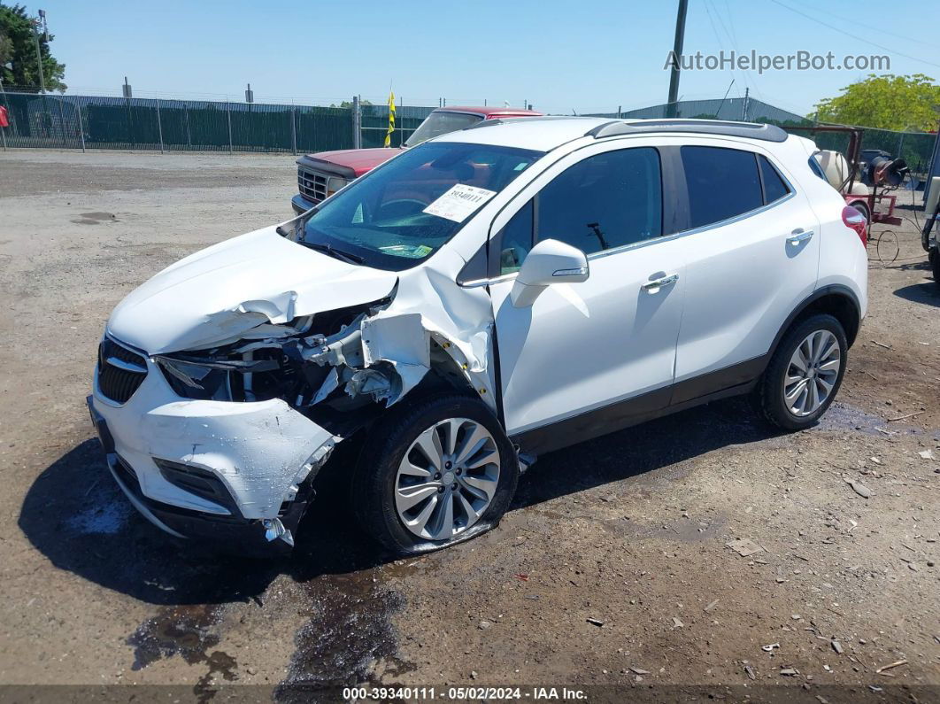 2019 Buick Encore Fwd Preferred White vin: KL4CJASB8KB812047