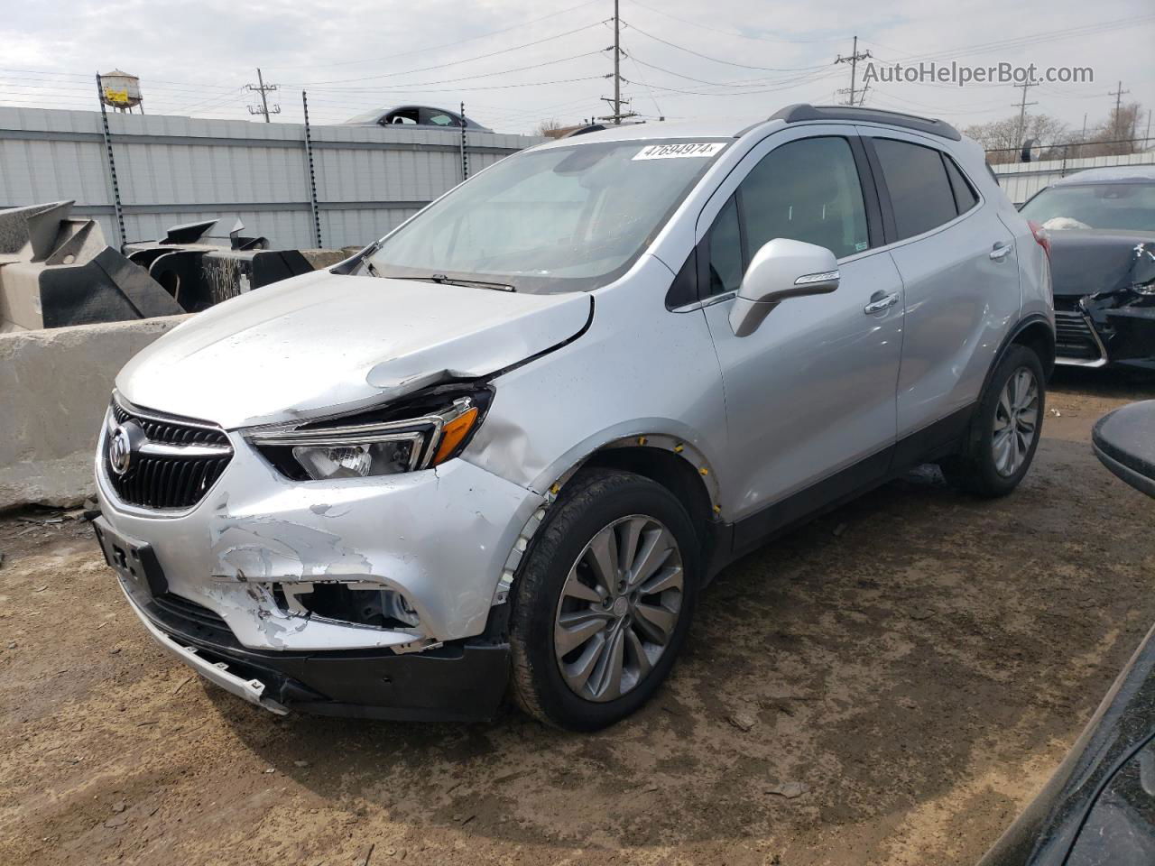 2018 Buick Encore Preferred Silver vin: KL4CJASB9JB533334