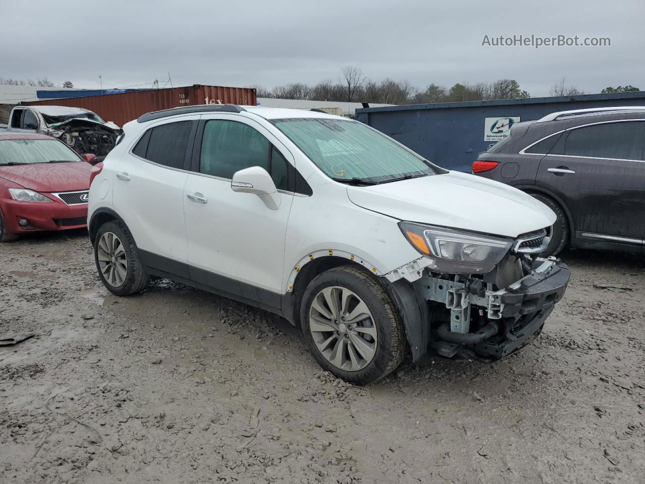 2019 Buick Encore Preferred White vin: KL4CJASB9KB728495