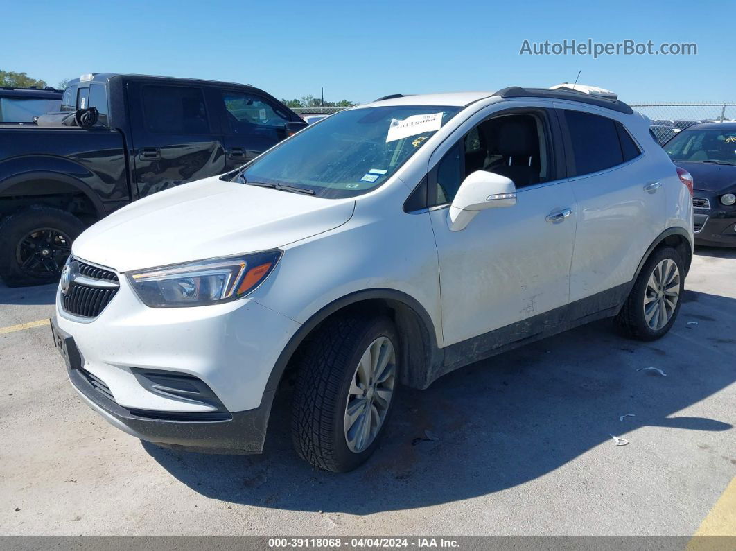 2018 Buick Encore Preferred White vin: KL4CJASBXJB569646