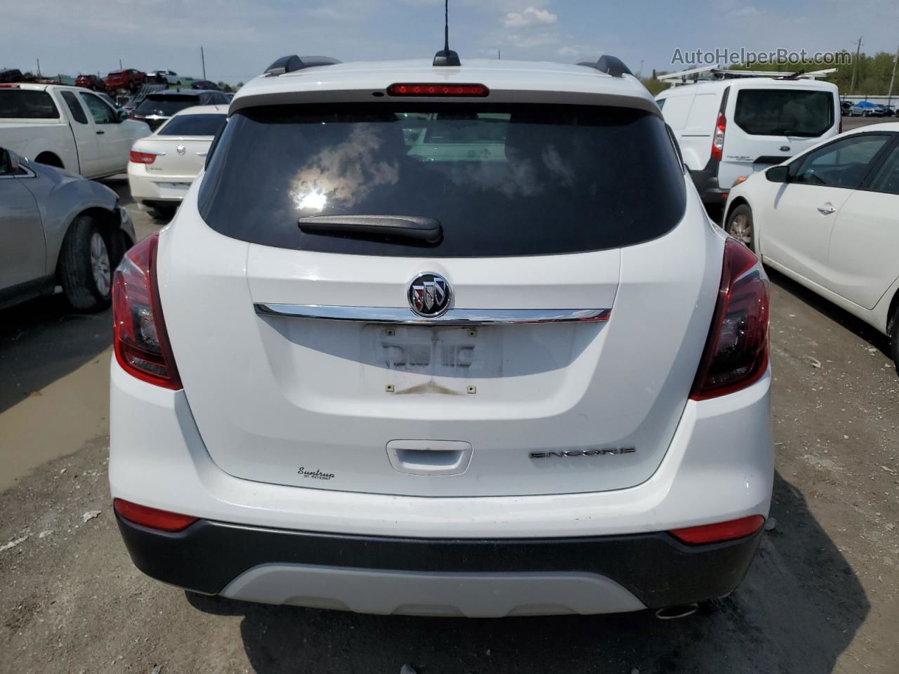 2019 Buick Encore Preferred White vin: KL4CJASBXKB712077