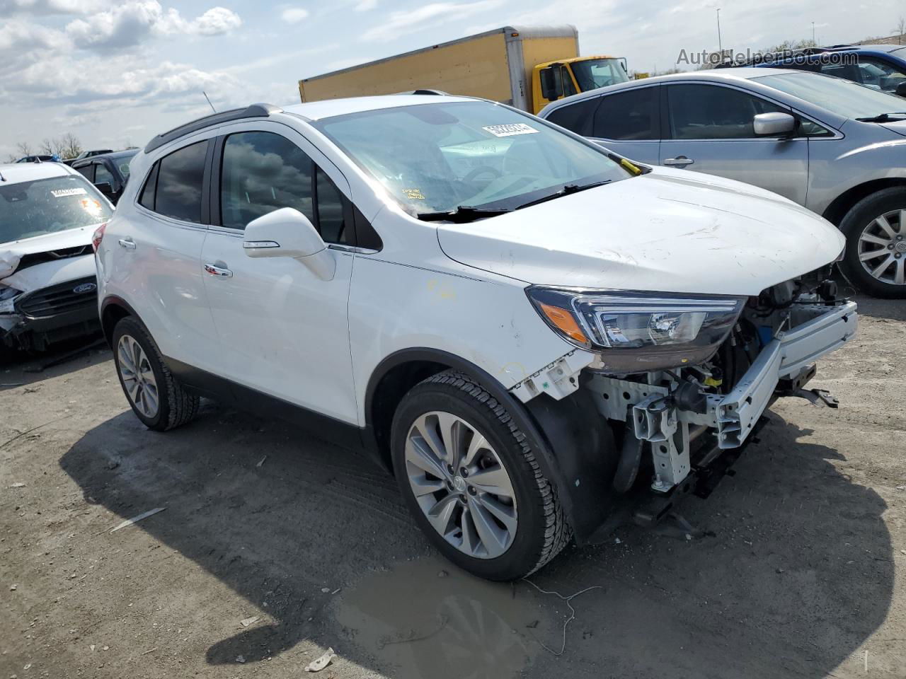 2019 Buick Encore Preferred White vin: KL4CJASBXKB712077