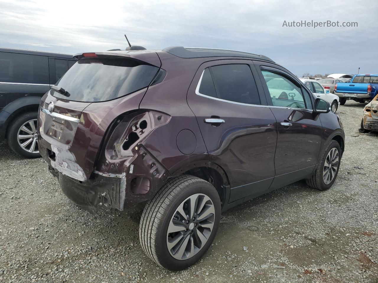 2018 Buick Encore Essence Burgundy vin: KL4CJCSB1JB537406