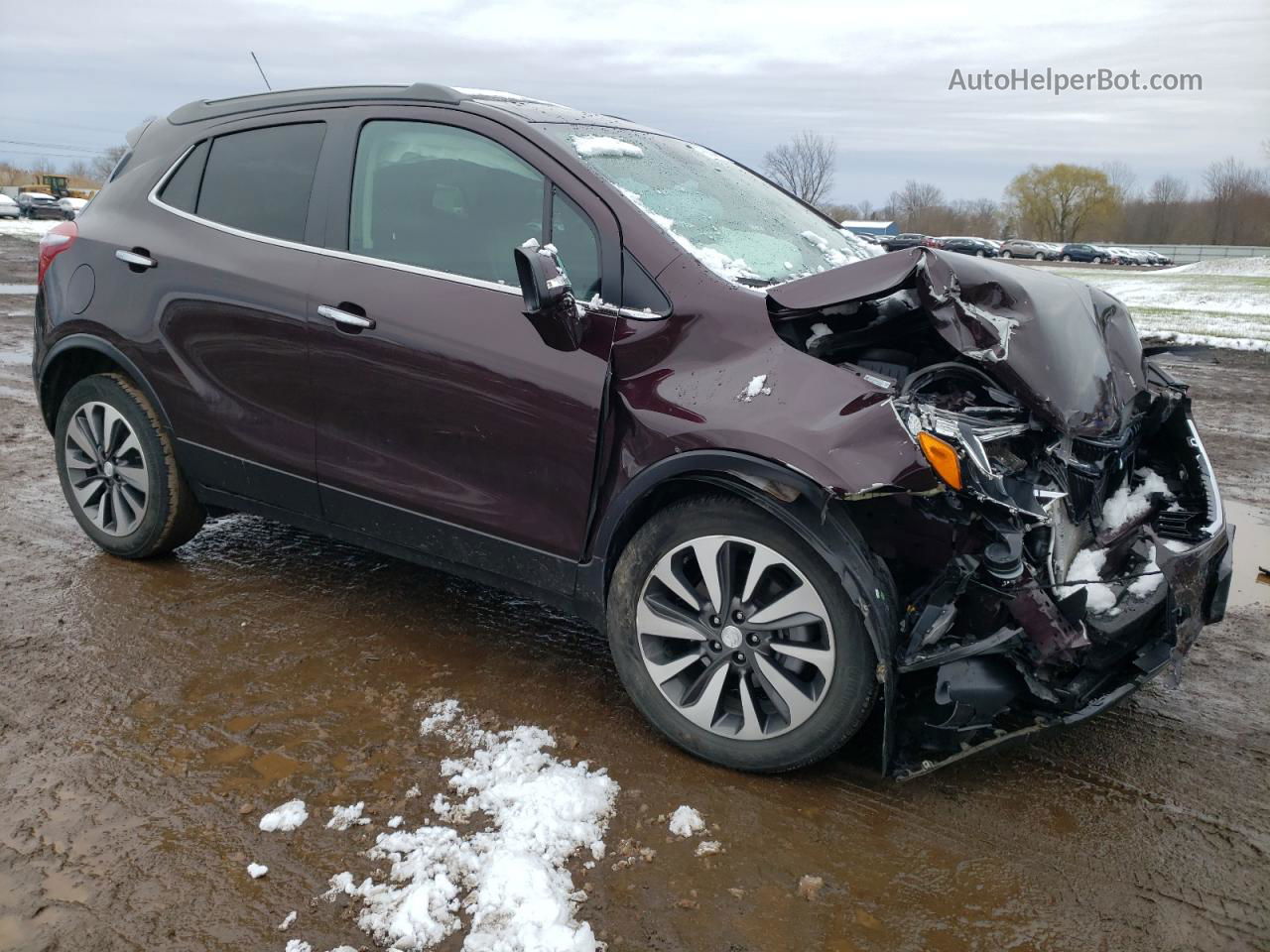 2018 Buick Encore Essence Burgundy vin: KL4CJCSB7JB513871