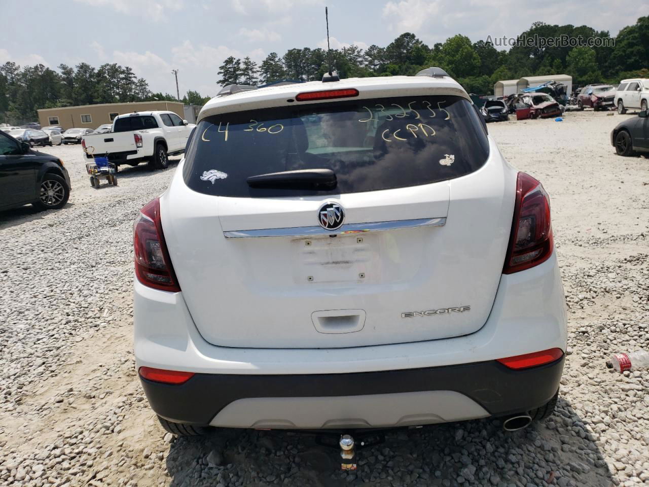 2019 Buick Encore Essence White vin: KL4CJCSM1KB807897