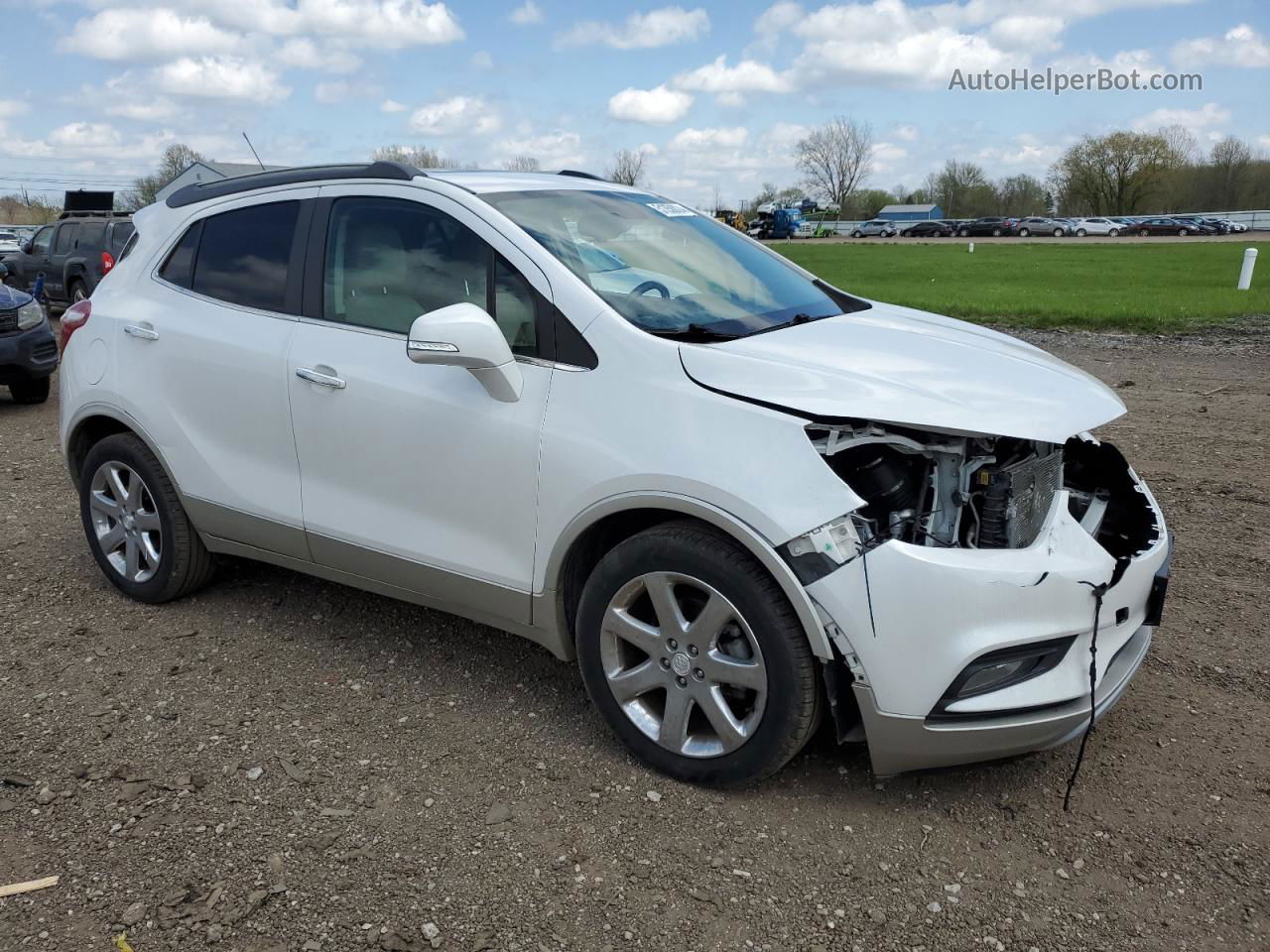 2019 Buick Encore Essence Белый vin: KL4CJCSM6KB745347