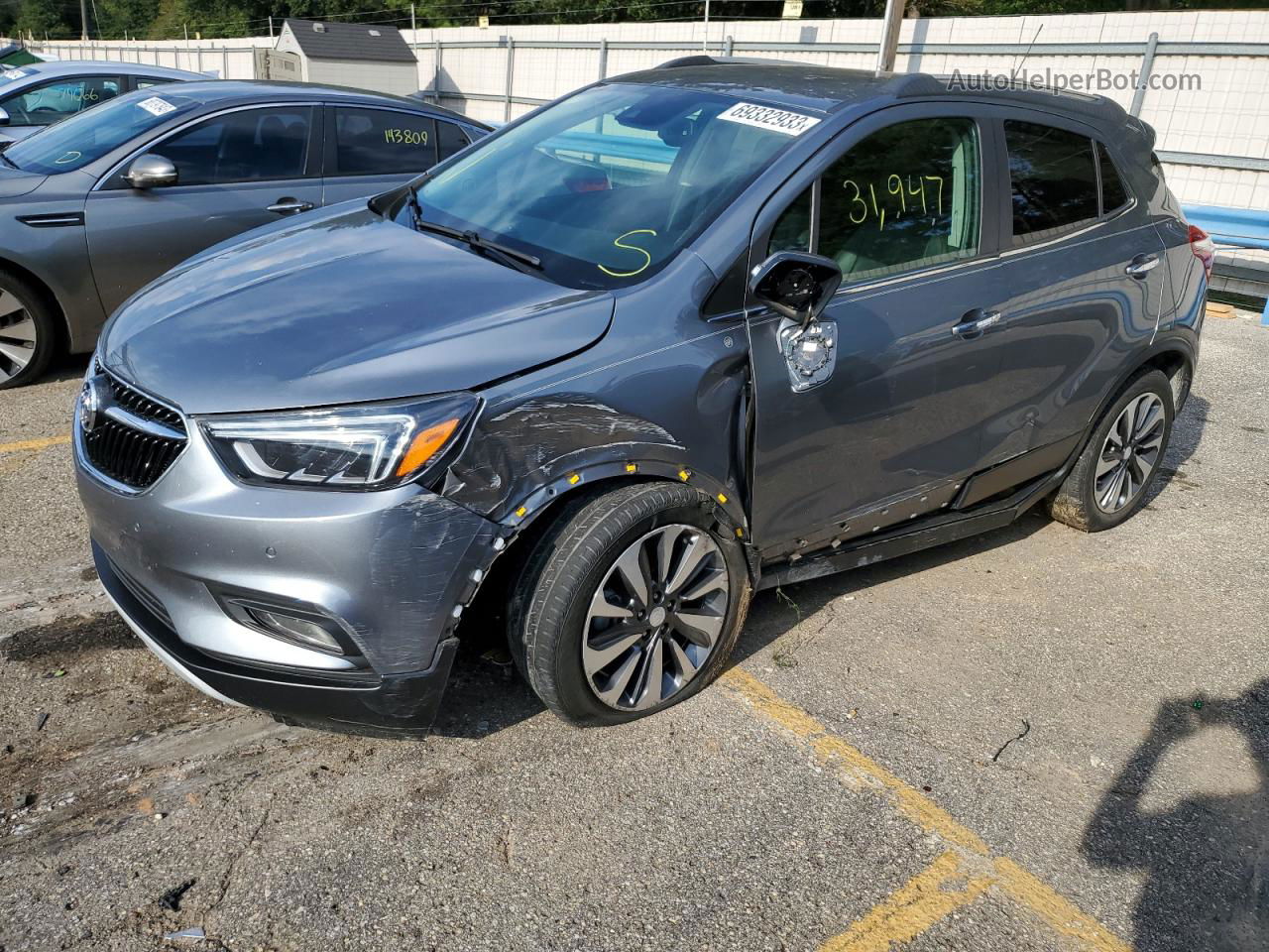 2019 Buick Encore Essence Серый vin: KL4CJCSM7KB833324