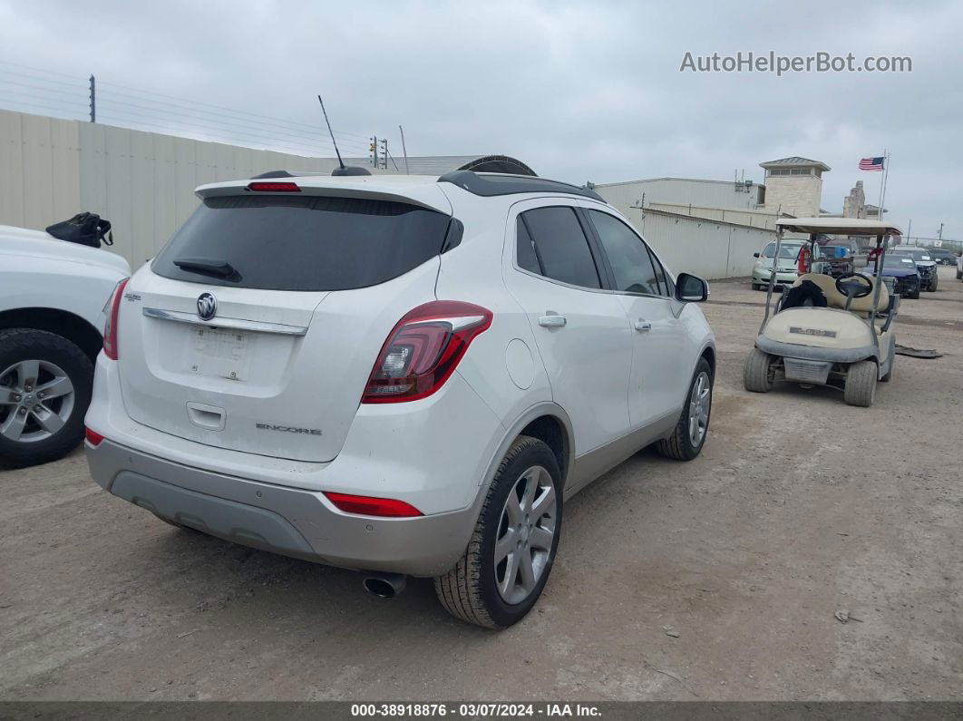 2019 Buick Encore Fwd Essence Белый vin: KL4CJCSM8KB740733