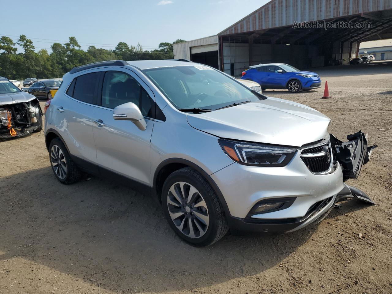 2019 Buick Encore Essence Silver vin: KL4CJCSMXKB947379