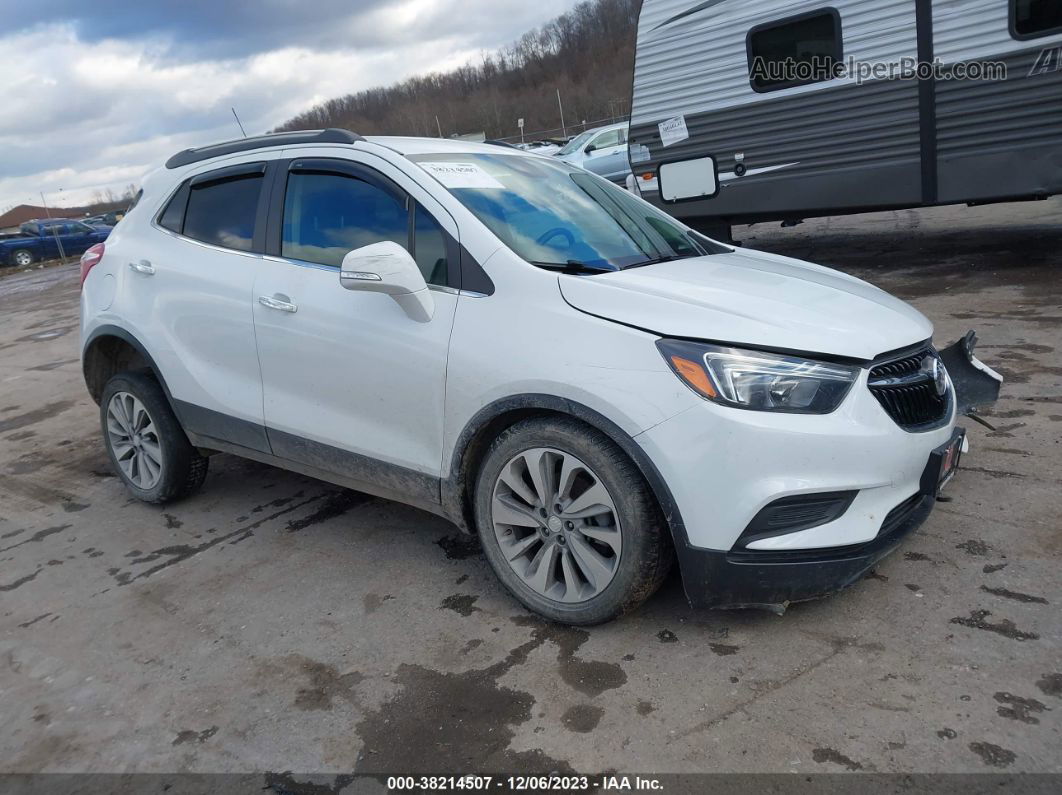 2019 Buick Encore Awd Preferred White vin: KL4CJESB2KB789582