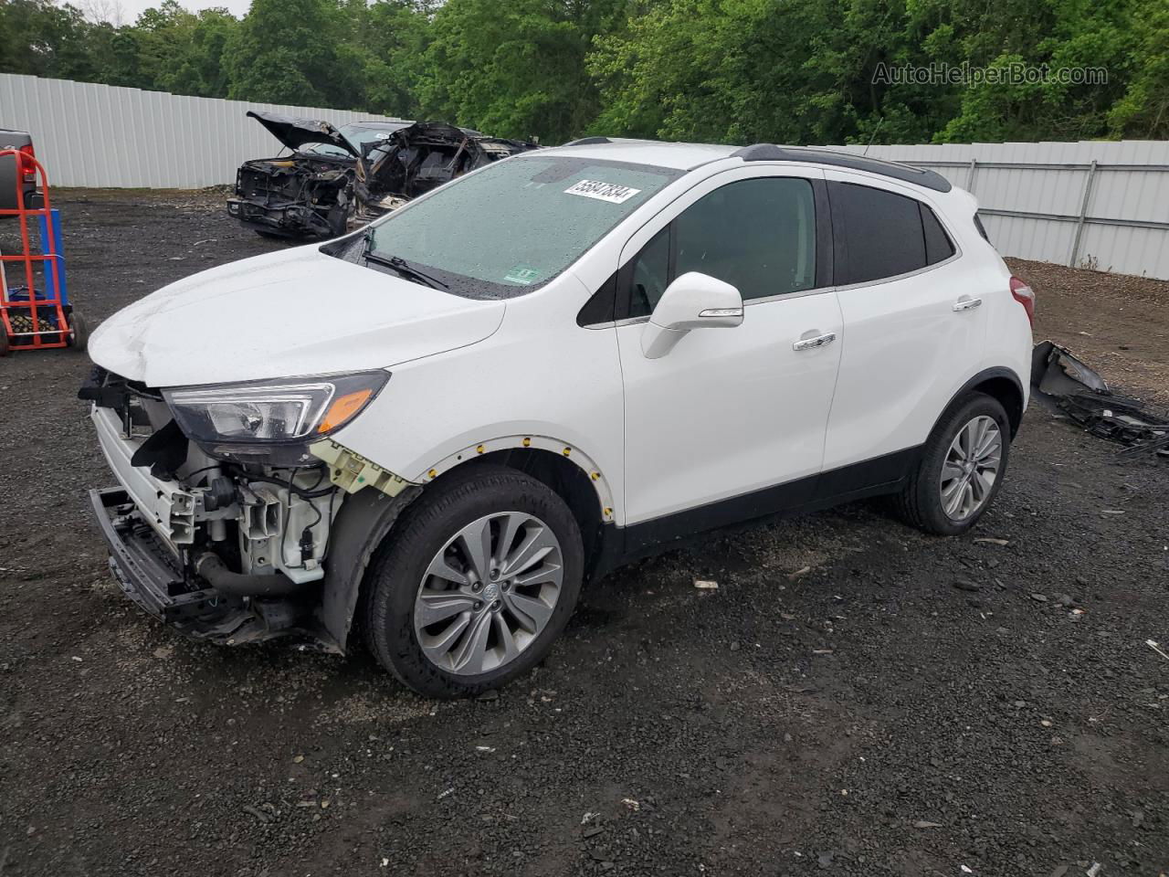 2018 Buick Encore Preferred White vin: KL4CJESB3JB590832