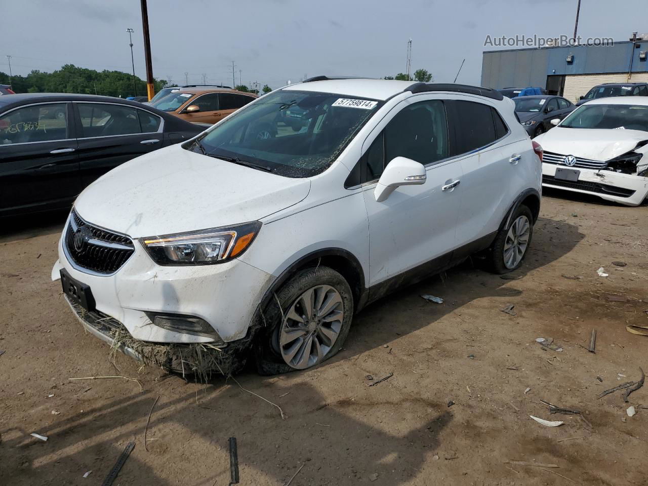 2019 Buick Encore Preferred White vin: KL4CJESB6KB730129