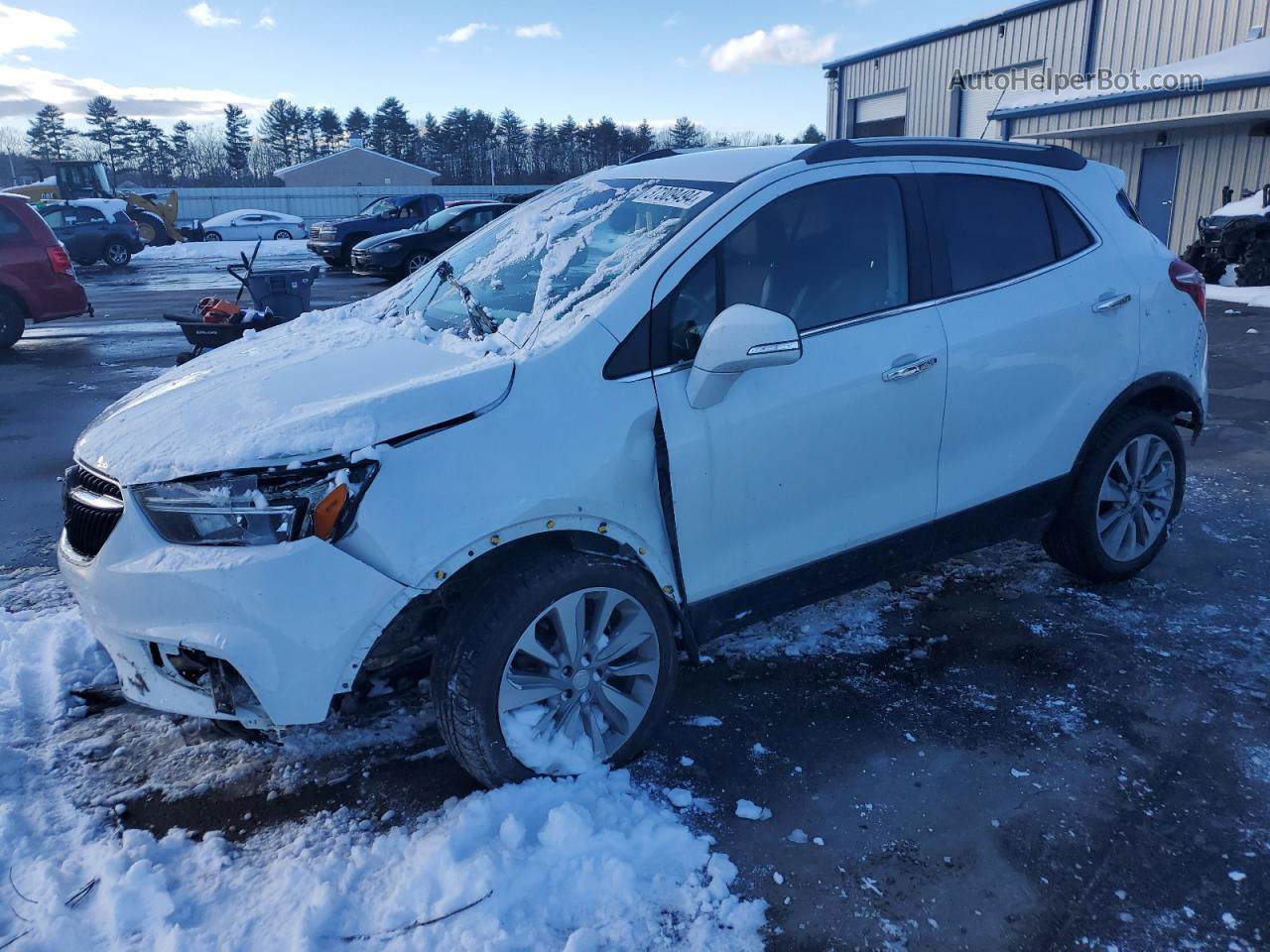 2019 Buick Encore Preferred White vin: KL4CJESB9KB947254