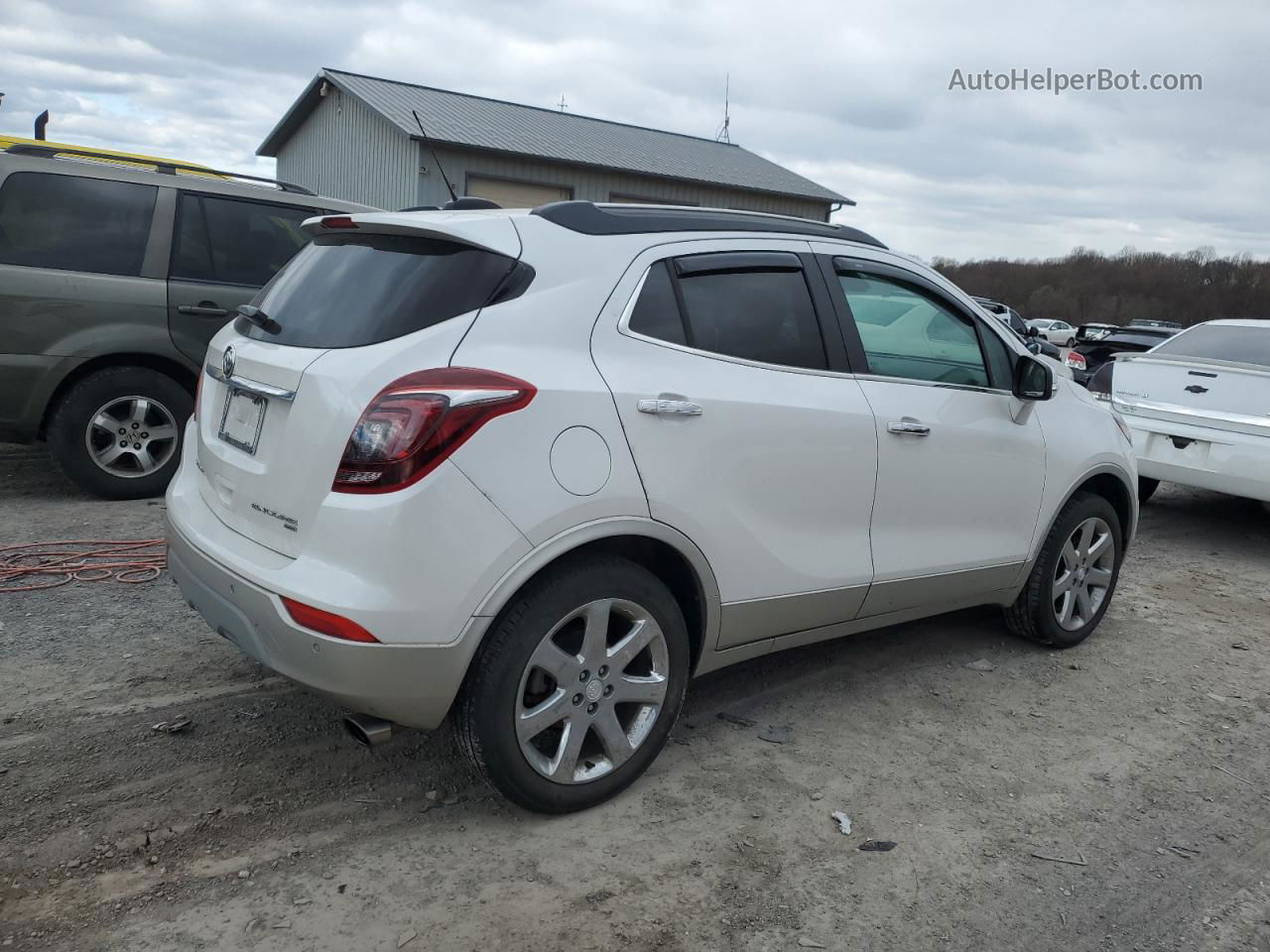 2018 Buick Encore Premium White vin: KL4CJHSM2JB543536