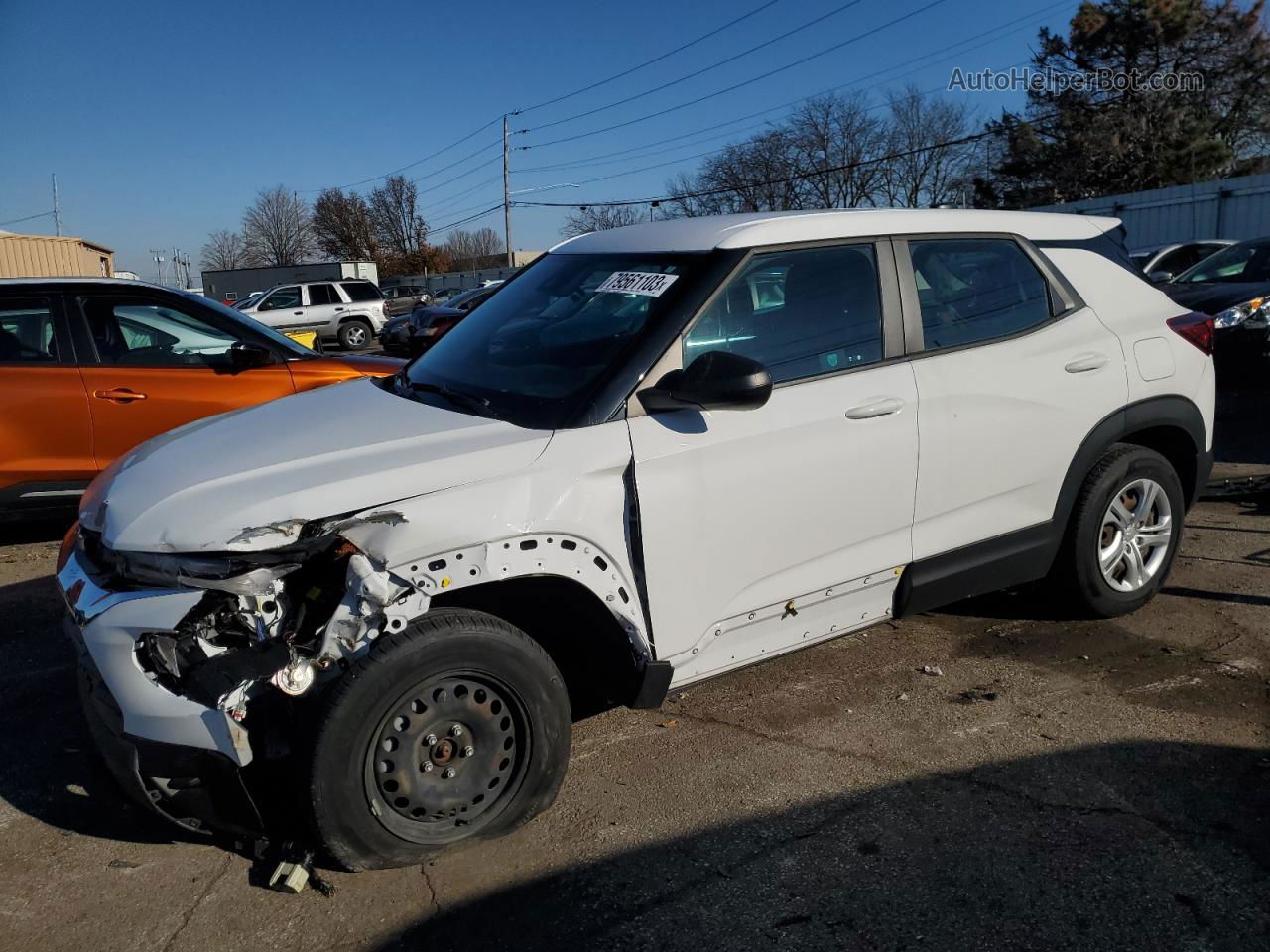 2021 Chevrolet Trailblazer L White vin: KL79MLS27MB017364