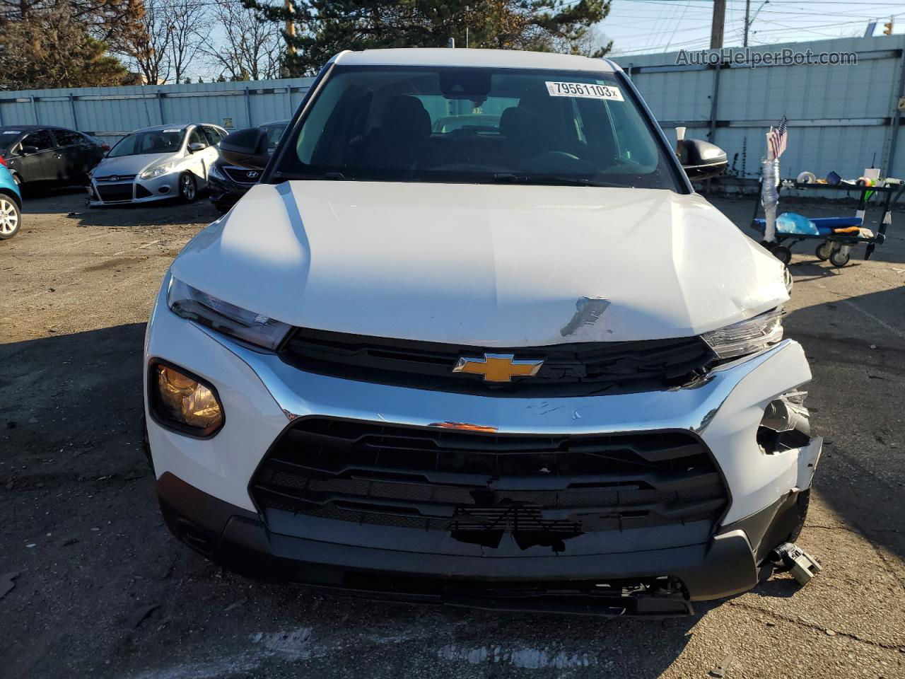 2021 Chevrolet Trailblazer L White vin: KL79MLS27MB017364