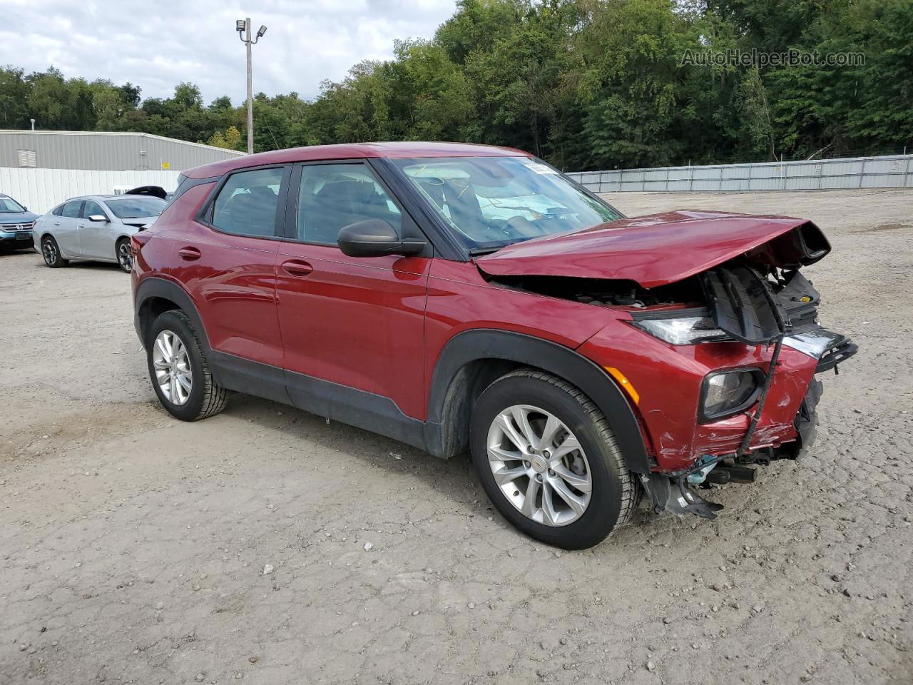 2021 Chevrolet Trailblazer Ls Red vin: KL79MMS20MB001397