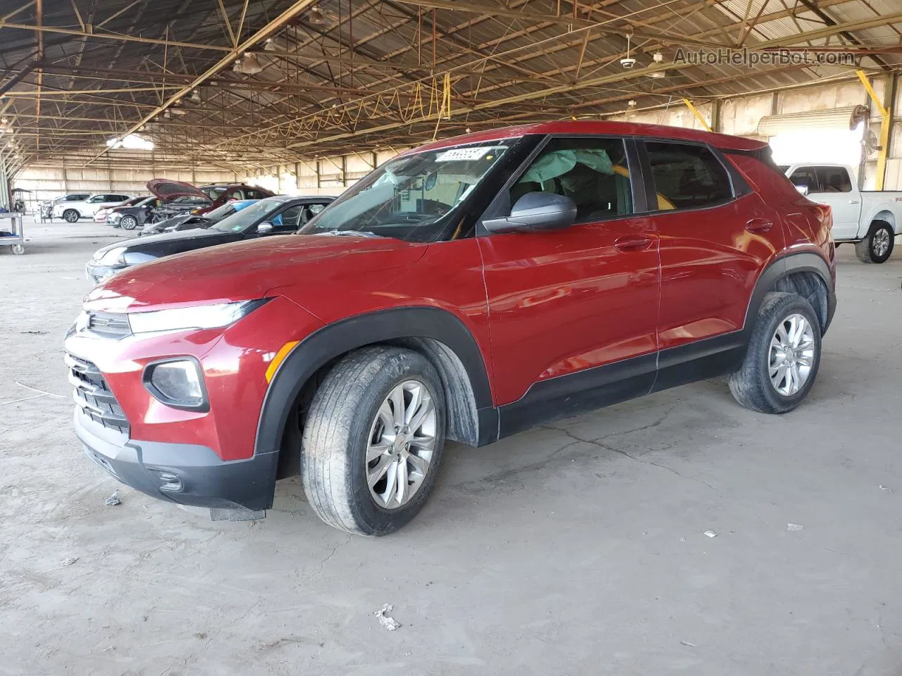 2021 Chevrolet Trailblazer Ls Red vin: KL79MMS20MB095331