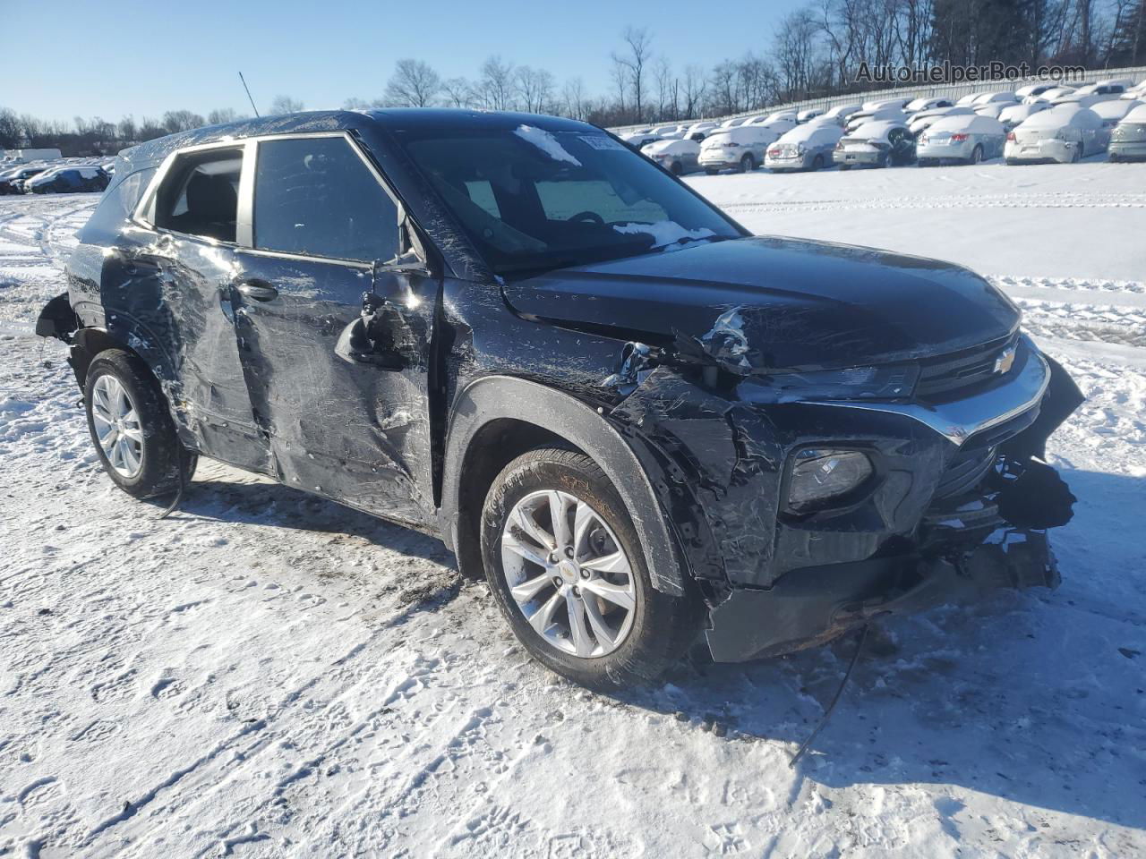 2021 Chevrolet Trailblazer Ls Blue vin: KL79MMS20MB151588