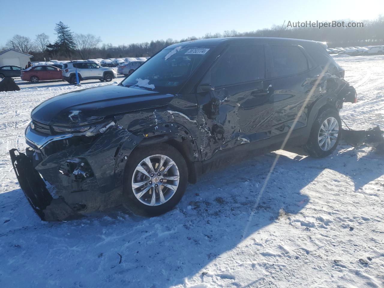 2021 Chevrolet Trailblazer Ls Blue vin: KL79MMS20MB151588