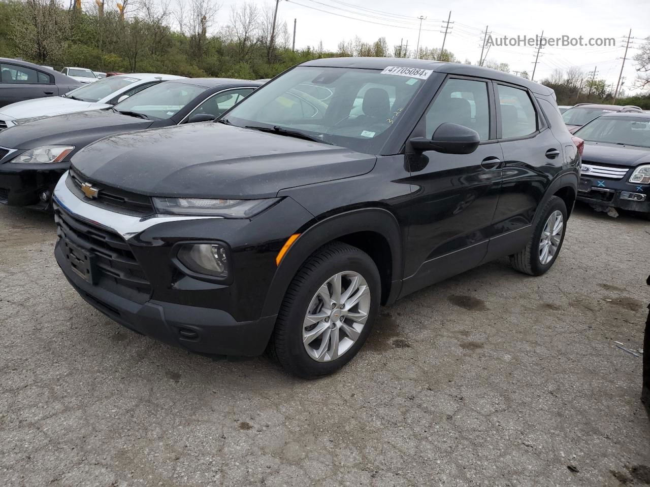 2021 Chevrolet Trailblazer Ls Black vin: KL79MMS21MB026146