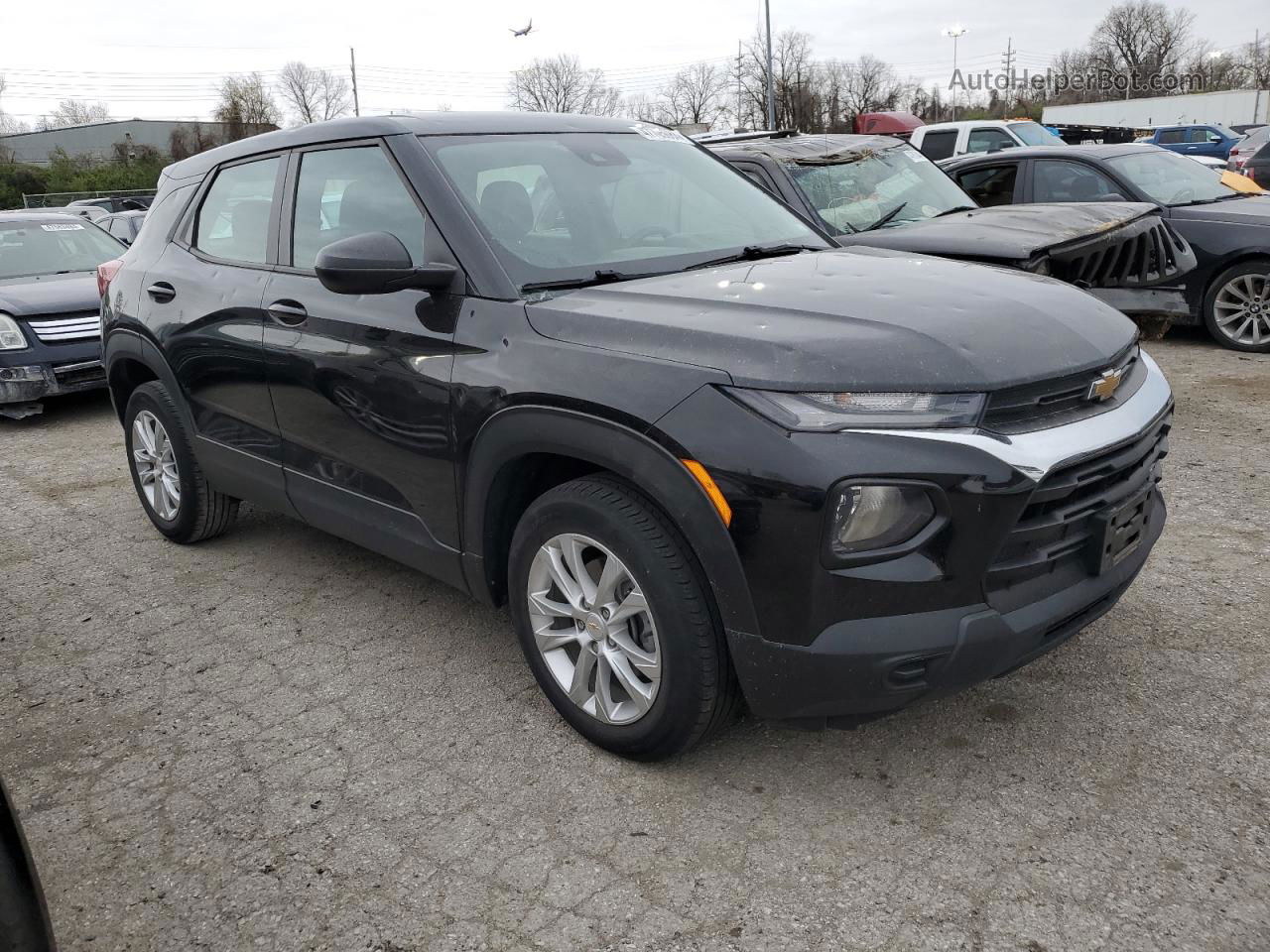 2021 Chevrolet Trailblazer Ls Black vin: KL79MMS21MB026146