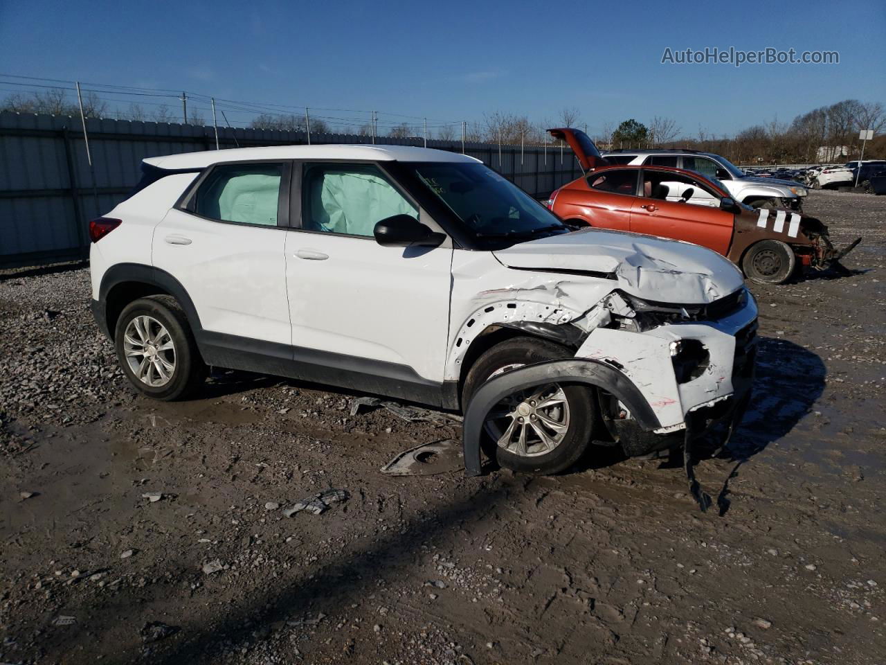 2021 Chevrolet Trailblazer Ls Белый vin: KL79MMS21MB039351