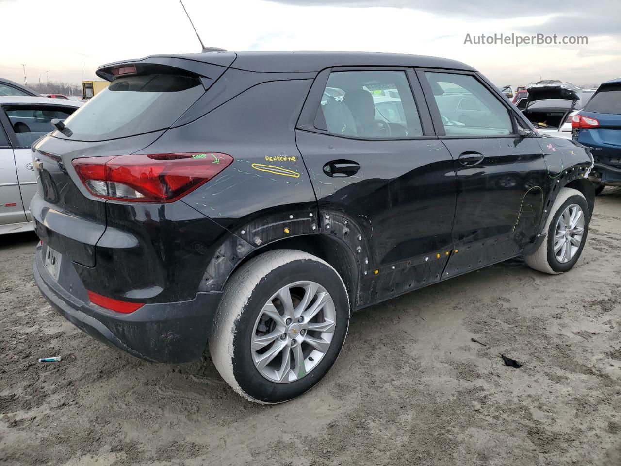 2021 Chevrolet Trailblazer Ls Black vin: KL79MMS21MB103081