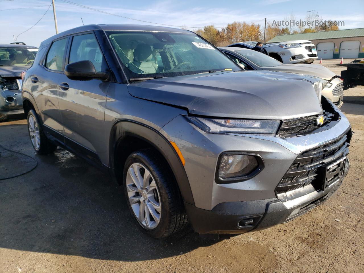 2021 Chevrolet Trailblazer Ls Серый vin: KL79MMS22MB017973