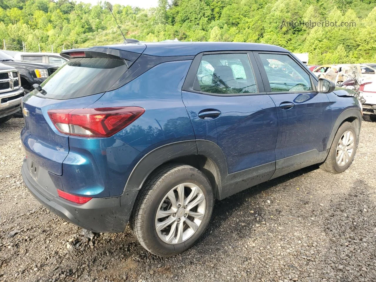 2021 Chevrolet Trailblazer Ls Blue vin: KL79MMS22MB041836