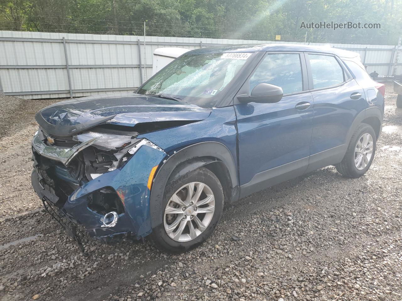 2021 Chevrolet Trailblazer Ls Blue vin: KL79MMS22MB041836