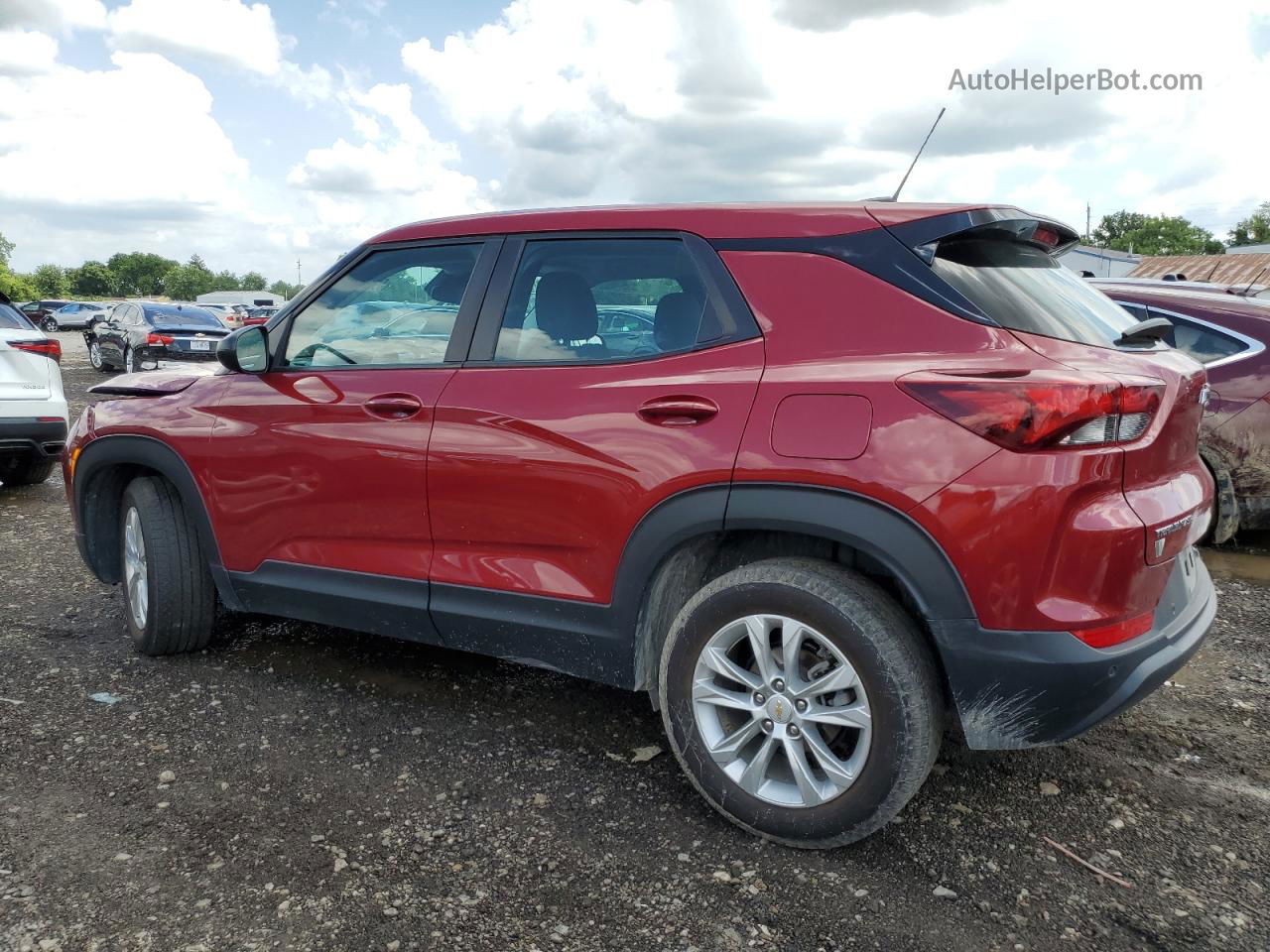 2021 Chevrolet Trailblazer Ls Maroon vin: KL79MMS22MB141449