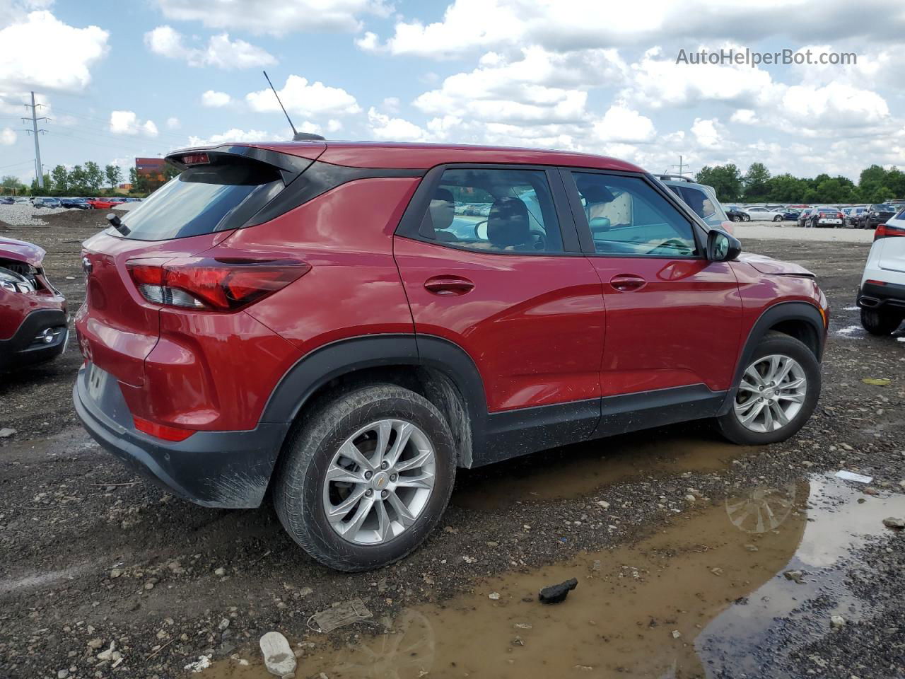 2021 Chevrolet Trailblazer Ls Maroon vin: KL79MMS22MB141449