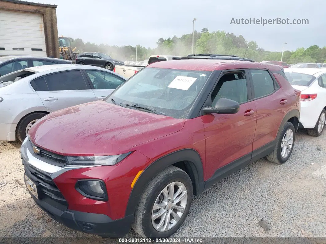 2021 Chevrolet Trailblazer Fwd Ls Red vin: KL79MMS22MB145646