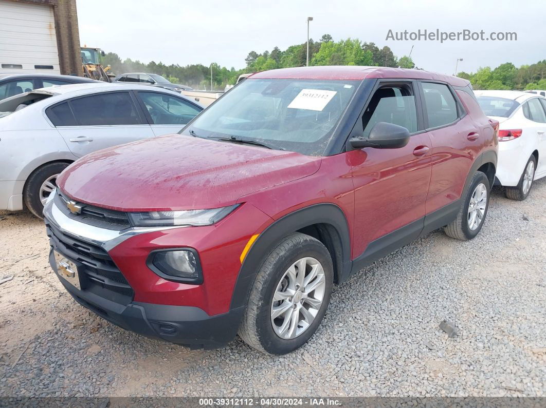 2021 Chevrolet Trailblazer Fwd Ls Red vin: KL79MMS22MB145646