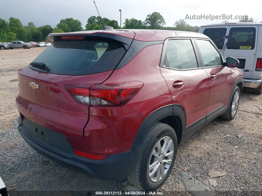 2021 Chevrolet Trailblazer Fwd Ls Red vin: KL79MMS22MB145646