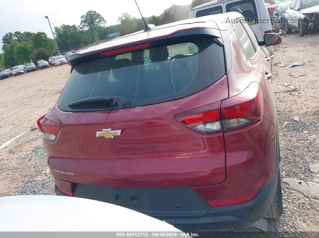 2021 Chevrolet Trailblazer Fwd Ls Red vin: KL79MMS22MB145646