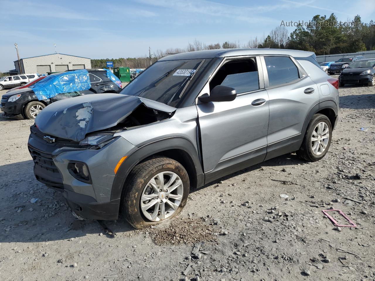 2021 Chevrolet Trailblazer Ls Серый vin: KL79MMS22MB180929