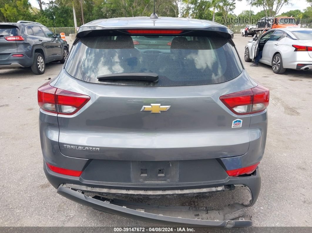 2021 Chevrolet Trailblazer Fwd Ls Gray vin: KL79MMS23MB001944