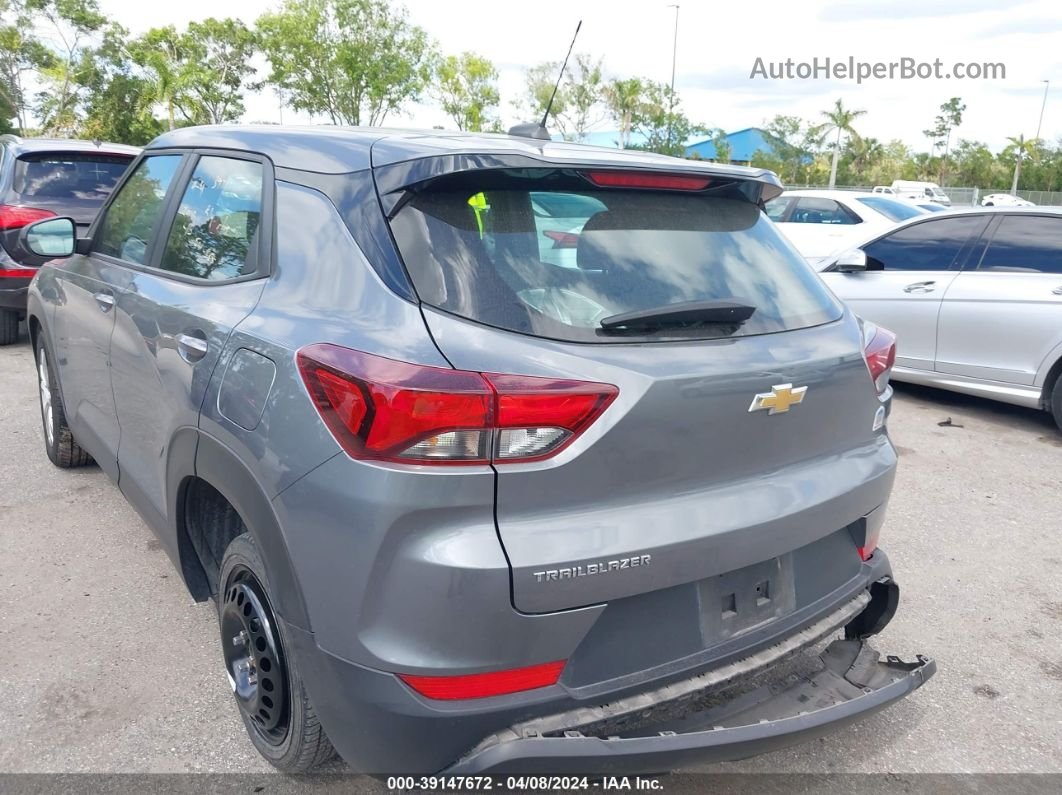 2021 Chevrolet Trailblazer Fwd Ls Gray vin: KL79MMS23MB001944