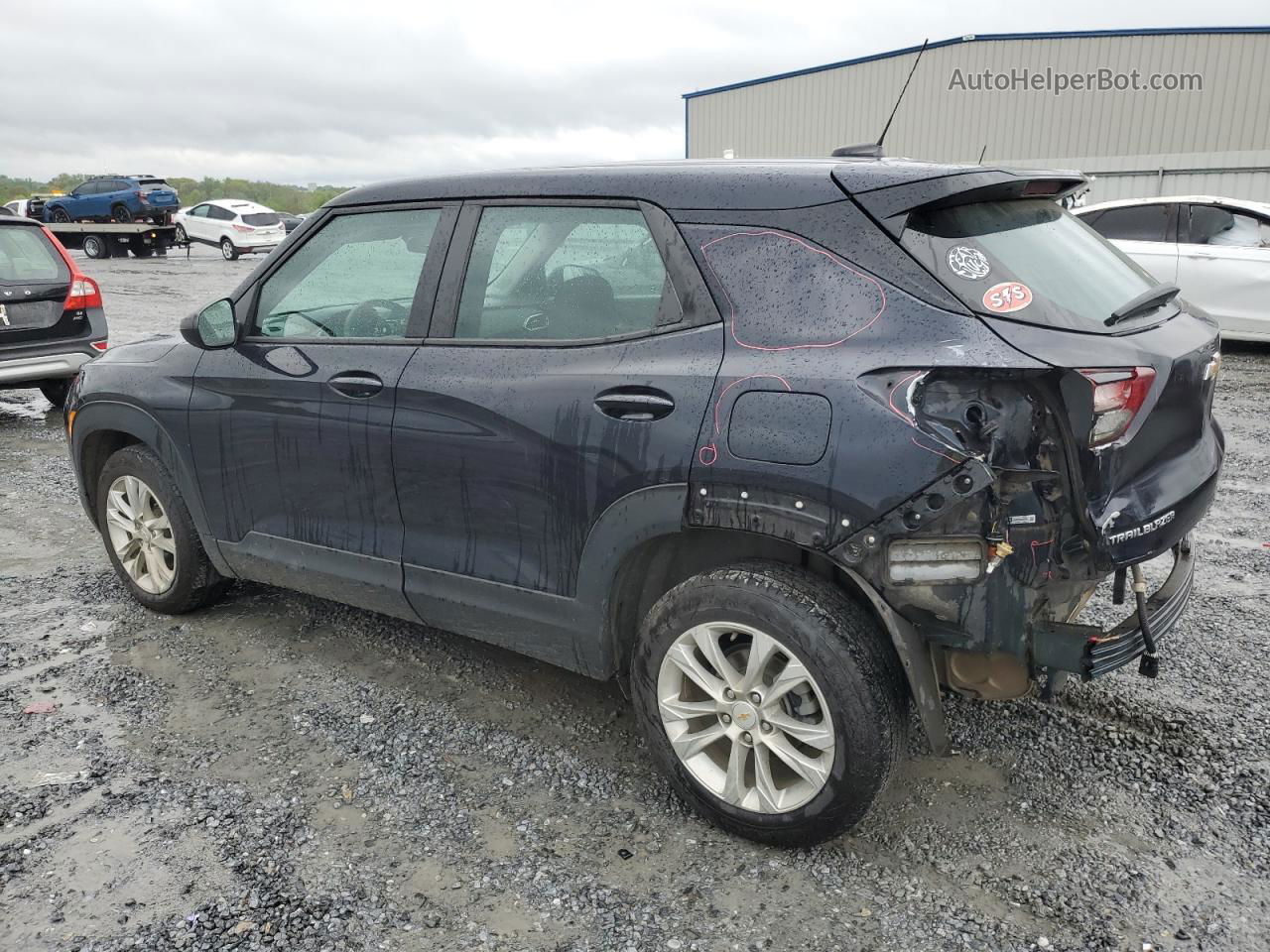 2021 Chevrolet Trailblazer Ls Синий vin: KL79MMS23MB011695