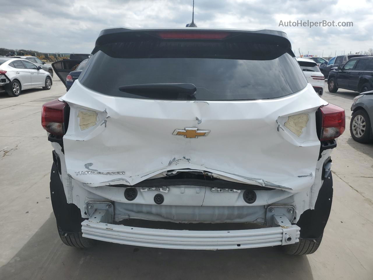 2021 Chevrolet Trailblazer Ls White vin: KL79MMS23MB034104