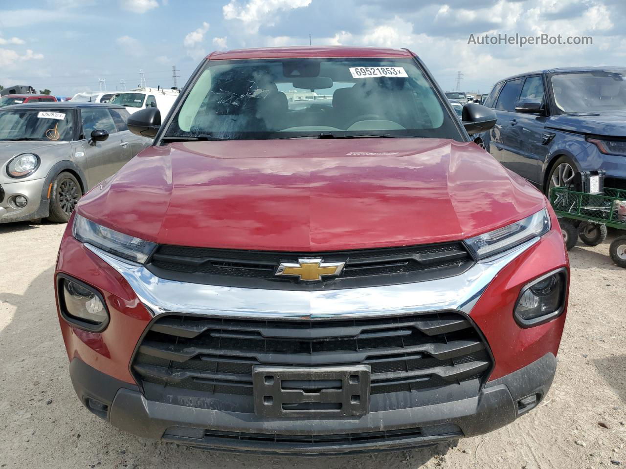 2021 Chevrolet Trailblazer Ls Red vin: KL79MMS23MB034328