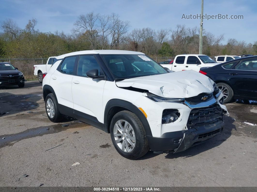 2021 Chevrolet Trailblazer Fwd Ls White vin: KL79MMS23MB131447