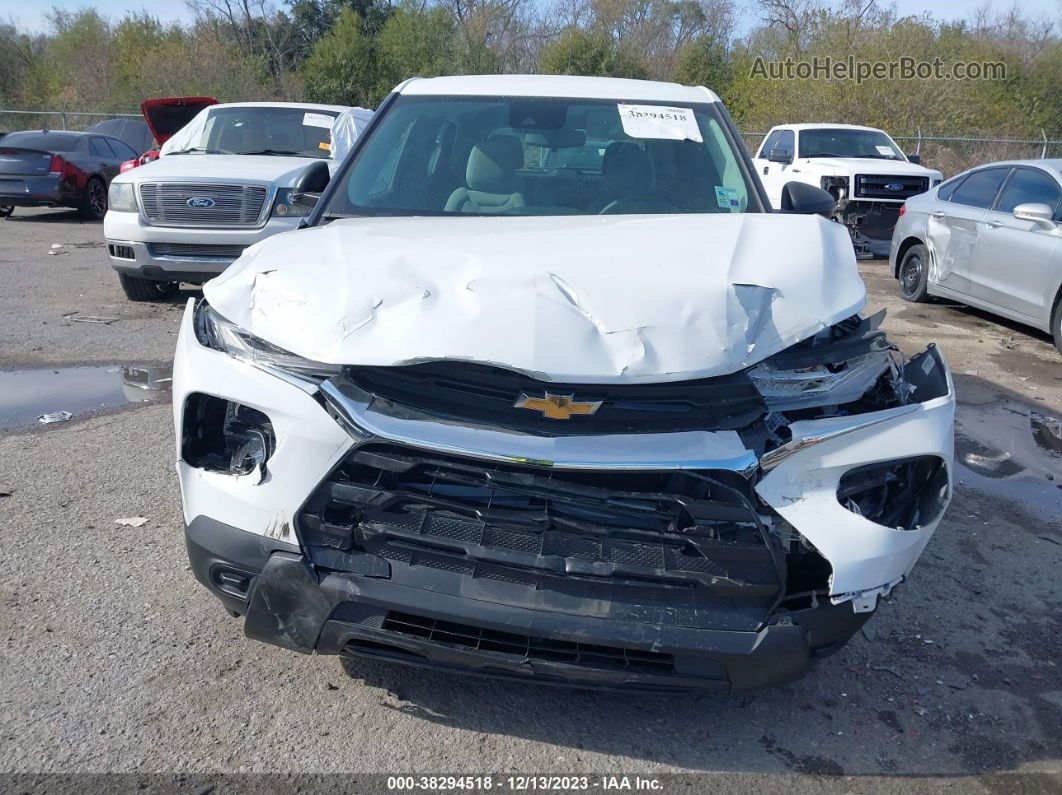 2021 Chevrolet Trailblazer Fwd Ls White vin: KL79MMS23MB131447